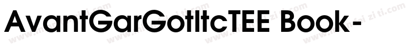 AvantGarGotltcTEE Book字体转换